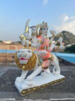 Durga Maa Sitting On Lion Idol 7 Inch - Image 6