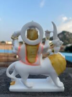 Durga Maa Sitting On Lion Idol 7 Inch - Image 7