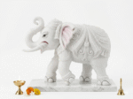 White Elephant Statue Trunk Up ( 8 x 10.5 inch) - Image 3