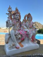 Shiva Parivar Murti 16 Inch | Shiv Parvati Ganesh Idol for Home Temple - Image 5