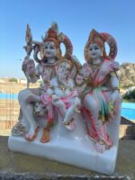 Shiva Parivar Murti 16 Inch | Shiv Parvati Ganesh Idol for Home Temple - Image 6