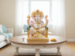 Ganesha Statue Sitting 24 inches Marble Ganapati Idol Large - Image 5