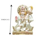 Hanuman Ashirwad Idol,White 9 Inch - Image 2